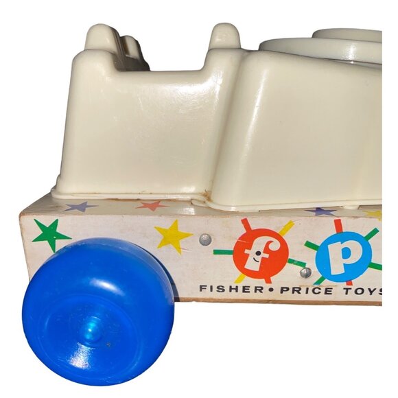 Fisher-Price Chatter Telephone Toy With Blue Wheels & Red Receiver - Picture 13 of 16